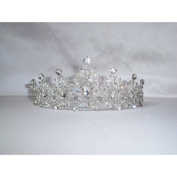 Rhinestone tiara crown, bridal prom birthday wedding crown princess headband